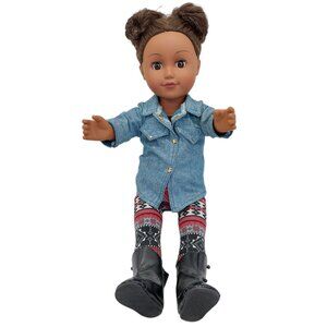 Cititoy My Life African American School Girl Doll Brown Hair Eyes 18" 2013